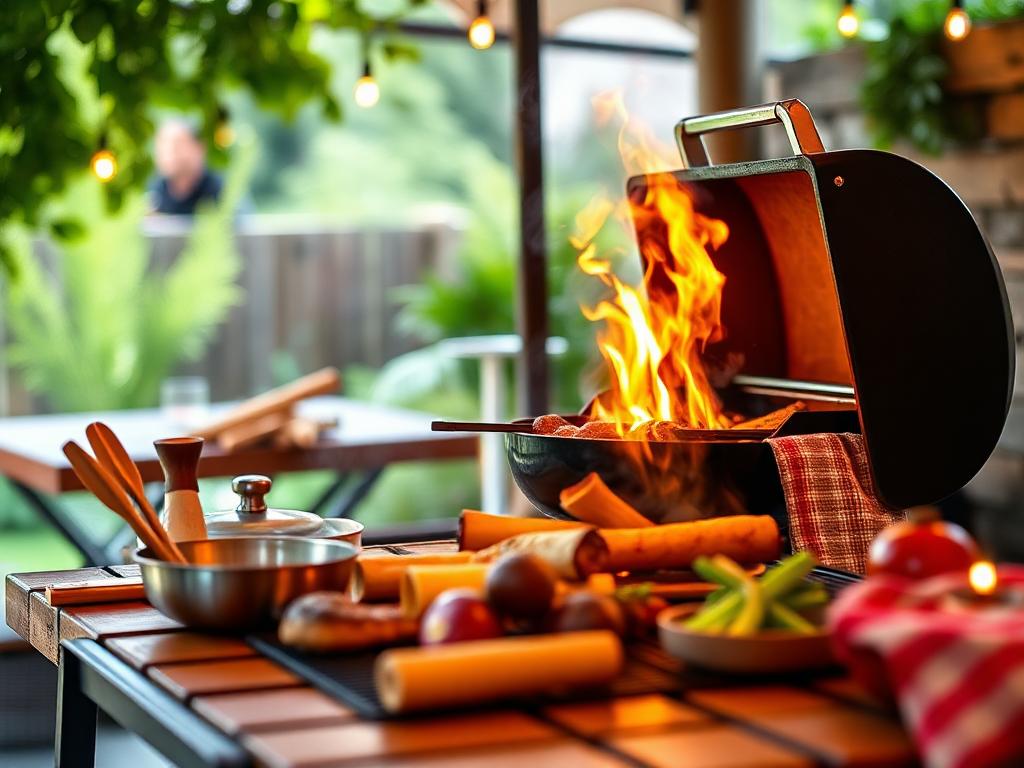 Barbecue : Découvrez 6 tendances extérieures qui rallument la passion! 
                Barbecue : 6 tendances outdoor qui ravivent la flamme